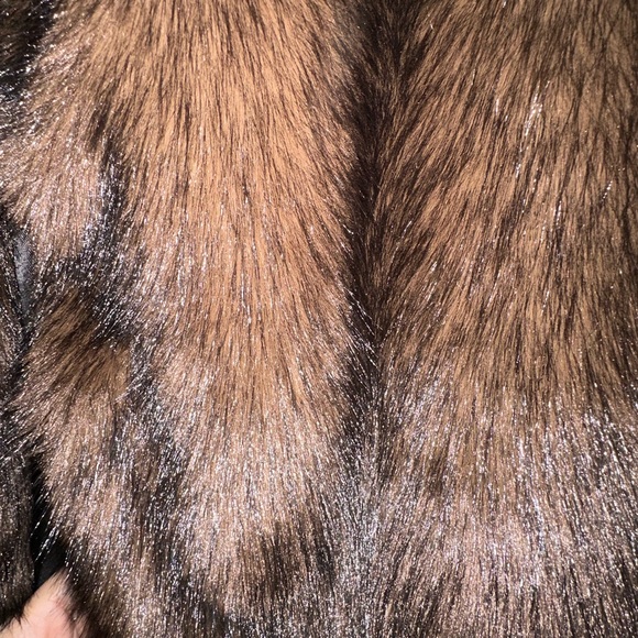 Zara Dark Brown Extra Long Faux Fur Jacket - Picture 10 of 10